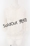 axes femme / シャーリングデザインブラウス M アイボリー O-25-04-19-014-AX-BL-IG-OS