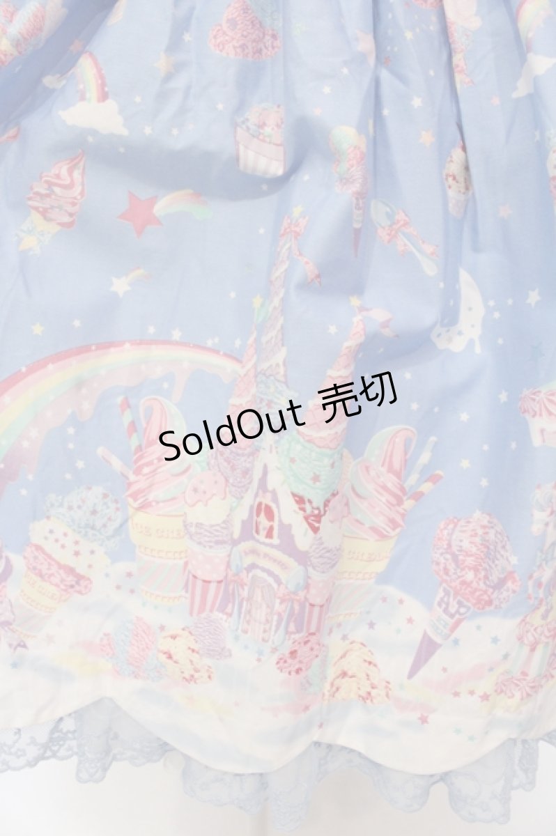 画像4: Angelic Pretty / MilkyPlanetジャンパースカート  サックス O-25-04-19-002-AP-OP-OW-OS (4)