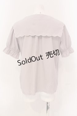 画像4: axes femme POETIQUE / パンジー刺繍リボン襟ブラウス M 公式色展開：ピンク O-25-04-19-015-AX-BL-IG-OS