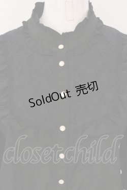 画像2: axes femme / シャーリングデザインブラウス M クロ O-25-04-19-016-AX-BL-IG-OS