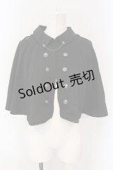 axes femme / チェーン付きダブル釦ケープ F クロ O-25-04-19-017-AX-JA-IG-OS