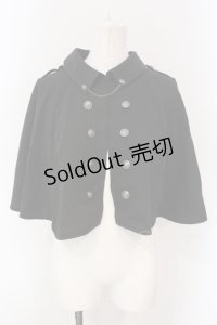 axes femme / チェーン付きダブル釦ケープ F クロ O-25-04-19-017-AX-JA-IG-OS