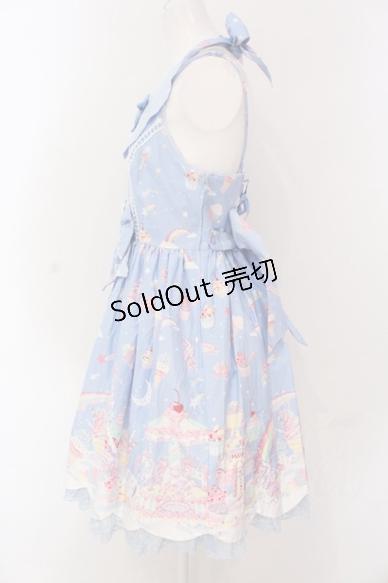 画像5: Angelic Pretty / MilkyPlanetジャンパースカート  サックス O-25-04-19-002-AP-OP-OW-OS (5)