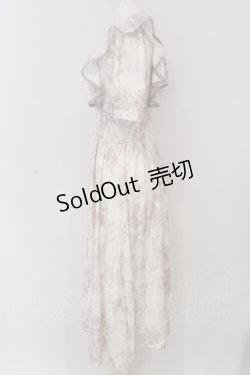 画像3: evelyn / 花柄チョーカーワンピース  アイボリー×ピンク O-25-04-19-019-LO-OP-IG-OS
