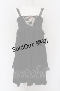 axes femme / 起毛レース2WAYチュニック  クロ O-25-04-20-040-AX-OP-IG-OS