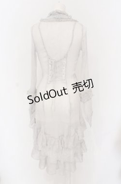 画像2: Ozz oneste / プリーツフリルワッシャーロングボレロ  グレー O-25-04-20-041-OO-TO-IG-OS