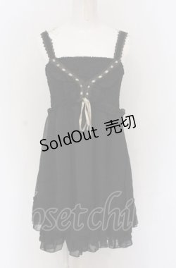 画像1: axes femme / シフォンシャーリングチュニ  クロ O-25-04-20-042-AX-OP-IG-OS
