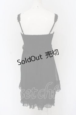 画像3: axes femme / シフォンシャーリングチュニ  クロ O-25-04-20-042-AX-OP-IG-OS
