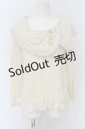 axes femme / ビジュー付きオフショルトップス  アイボリー O-25-04-20-047-AX-TO-IG-OS