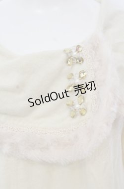 画像2: axes femme / ビジュー付きオフショルトップス  アイボリー O-25-04-20-047-AX-TO-IG-OS