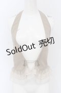 axes femme / シフォンチュールフリルホルターベスト M ベージュ O-25-04-20-051-AX-TO-IG-OS