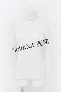 OZZ ANGELO / レース配色バックウィングプリントテレコカットソー  アイボリー O-25-04-20-052-OO-TO-IG-OS