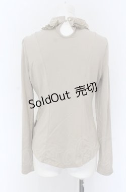 画像3: Ozz Croce / モチーフレーススタンドネックカットソー  ベージュ O-25-04-20-055-OO-TO-IG-ZI