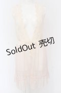 axes femme / チュールジレ M ピンクベージュ O-25-04-20-061-AX-TO-IG-OS