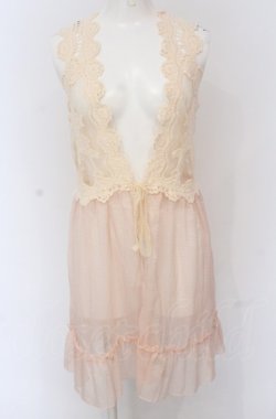 画像1: axes femme / チュールジレ M ピンクベージュ O-25-04-20-061-AX-TO-IG-OS