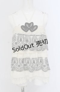 axes femme / ティアードホルターキャミソール  オフシロ O-25-04-20-064-AX-TO-IG-OS