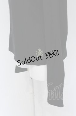 画像2: Ozz oneste / ギャザーハイネックカットソー  ブラック O-25-04-20-007-OO-TO-IG-OS