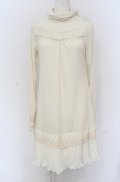 axes femme / シフォンプリーツロングインナーカットソー M アイボリー O-25-04-20-066-AX-TO-IG-OS