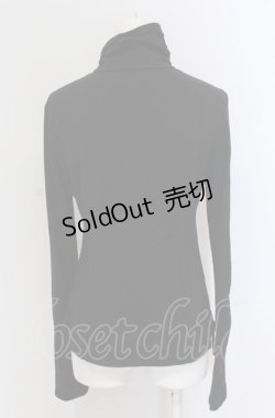 画像3: Ozz oneste / ギャザーハイネックカットソー  ブラック O-25-04-20-007-OO-TO-IG-OS