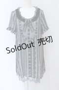 axes femme / レースptシフォンロングチュニ  グリーン系 O-25-04-20-008-AX-TO-IG-OS