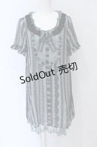 axes femme / レースptシフォンロングチュニ  グリーン系 O-25-04-20-008-AX-TO-IG-OS