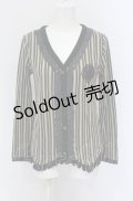axes femme / レジメンタルストライプカーディガン M グリーン O-25-04-20-010-AX-TO-IG-OS