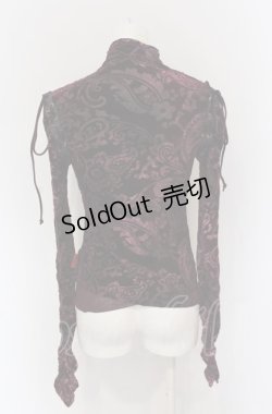 画像3: Ozz On / ショルダーレースアップフロッキーカットソー  パープル O-25-04-20-013-OO-TO-IG-OS