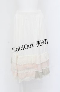 Favorite / ペチコート  アイボリー×ピンク×オフシロ O-25-04-20-014-LO-SK-IG-OS