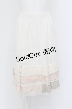 画像1: Favorite / ペチコート  アイボリー×ピンク×オフシロ O-25-04-20-014-LO-SK-IG-OS