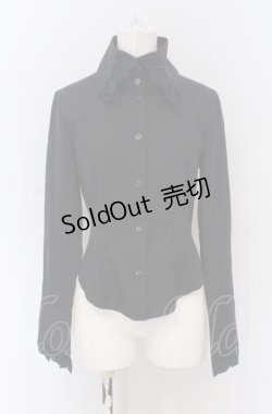 画像1: MIHO MATSUDA / ローズレースブラウス  ブラック O-25-04-20-017-GO-BL-IG-OS