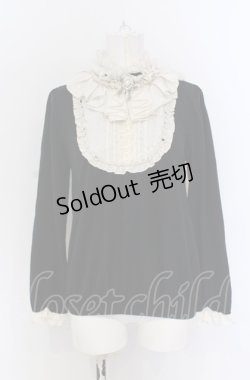 画像1: axes femme / ドットフリルヨークプルオーバー M クロ O-25-04-20-022-AX-TO-IG-OS