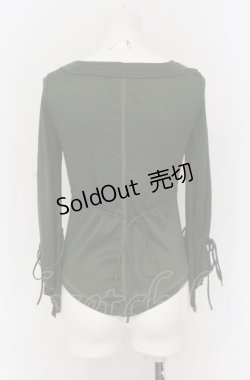 画像2: Ozz On / メッシュレイヤードカットソー  グリーン O-25-04-20-026-OO-TO-IG-OS