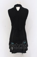 画像3: Ozz On / チャイナボタンノースリーブワンピース  ブラック O-25-04-20-029-OO-OP-IG-ZI (3)