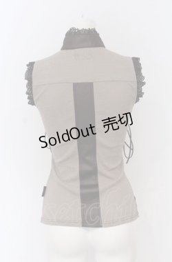 画像3: Ozz On / ダブルレースアップスチームノースリーブトップス  ブラウン系 O-25-04-20-030-OO-TO-IG-OS