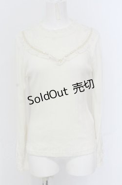画像1: axes femme / 袖モチーフプルオーバー M アイボリー O-25-04-20-033-AX-TO-IG-OS
