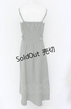 画像3: axes femme POETIQUE / プリーツスリットデザインワンピース  グリーン O-25-04-20-036-AX-OP-IG-OS