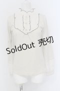 axes femme / スタンドカラーブラウス風プルオーバー M アイボリー O-25-04-20-037-AX-TO-IG-OS