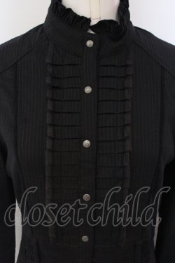 画像2: Ozz oneste / プリーツヨークシャツワンピース  ブラック O-25-04-21-031-OO-OP-IG-OS