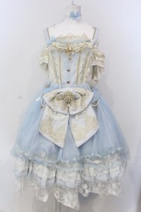 NINEODES（海外ロリィタ） / Spring In The Garden ジャンパースカートセット  サックス O-25-04-21-004-LO-OP-IG-OS