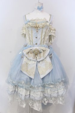 画像1: NINEODES（海外ロリィタ） / Spring In The Garden ジャンパースカートセット  サックス O-25-04-21-004-LO-OP-IG-OS