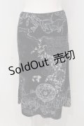 Ozz oneste / 魔法陣柄スカート  ネイビー O-25-04-21-039-OO-SK-IG-OS