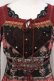 画像2: Ozz oneste / ベロア総柄チュニック  ブラック×レッド系 O-25-04-21-040-OO-OP-IG-OS (2)