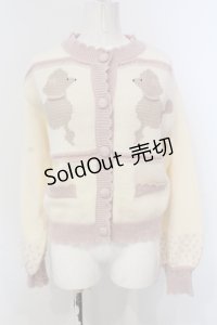merry jenny / poodleニットカーディガン  アイボリー O-25-04-21-042-LO-TO-IG-OS