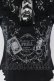 画像3: FRILL / トランププリントオリジナルリボンレースアップTシャツ  ブラック O-25-04-21-054-HN-TO-IG-OS (3)
