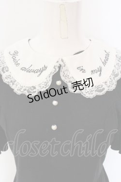 画像2: Ank Rouge / 襟刺繍カットワンピース  クロ×シロ O-25-04-21-056-CA-OP-IG-OS