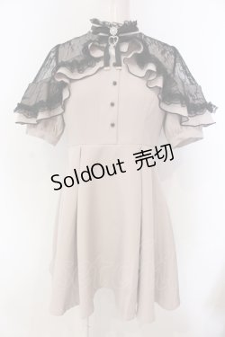 画像1: Rojita / ショルダーオーバーレースラッフルワンピース  ピンク O-25-04-21-064-LO-OP-IG-OS