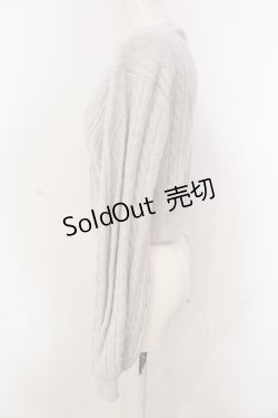 画像2: evelyn / ハートビジューカーディガン  ブルーグレー O-25-04-21-067-LO-TO-IG-ZT078