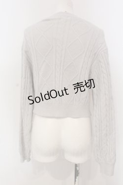 画像3: evelyn / ハートビジューカーディガン  ブルーグレー O-25-04-21-067-LO-TO-IG-ZT078