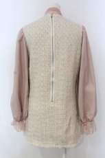 画像4: 【SALE】Swankiss / AD tweed kirakiraO/P ワンピース  ピンク O-25-04-21-068-CA-OP-IG-ZT049 (4)