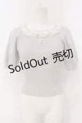 evelyn / シフォンフリルテレコトップス  グレー O-25-04-21-069-LO-TO-IG-OS